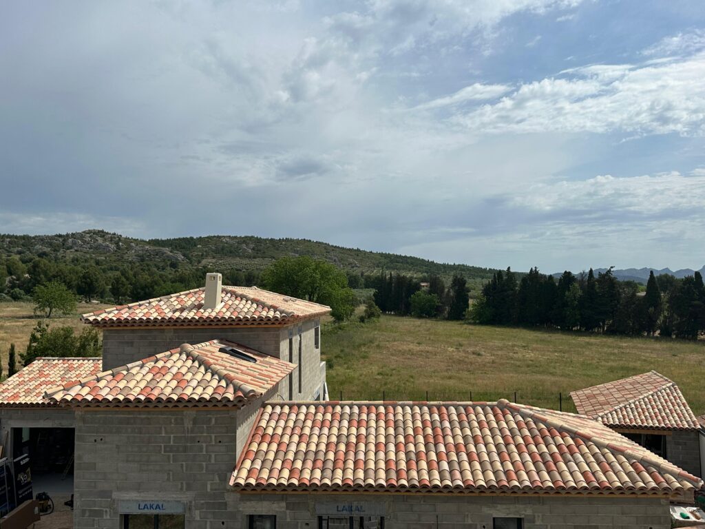 Pose des tuiles - couverture