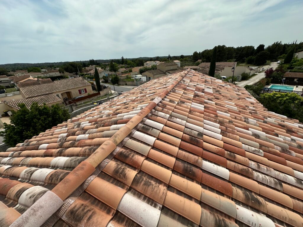 Pose des tuiles - couverture